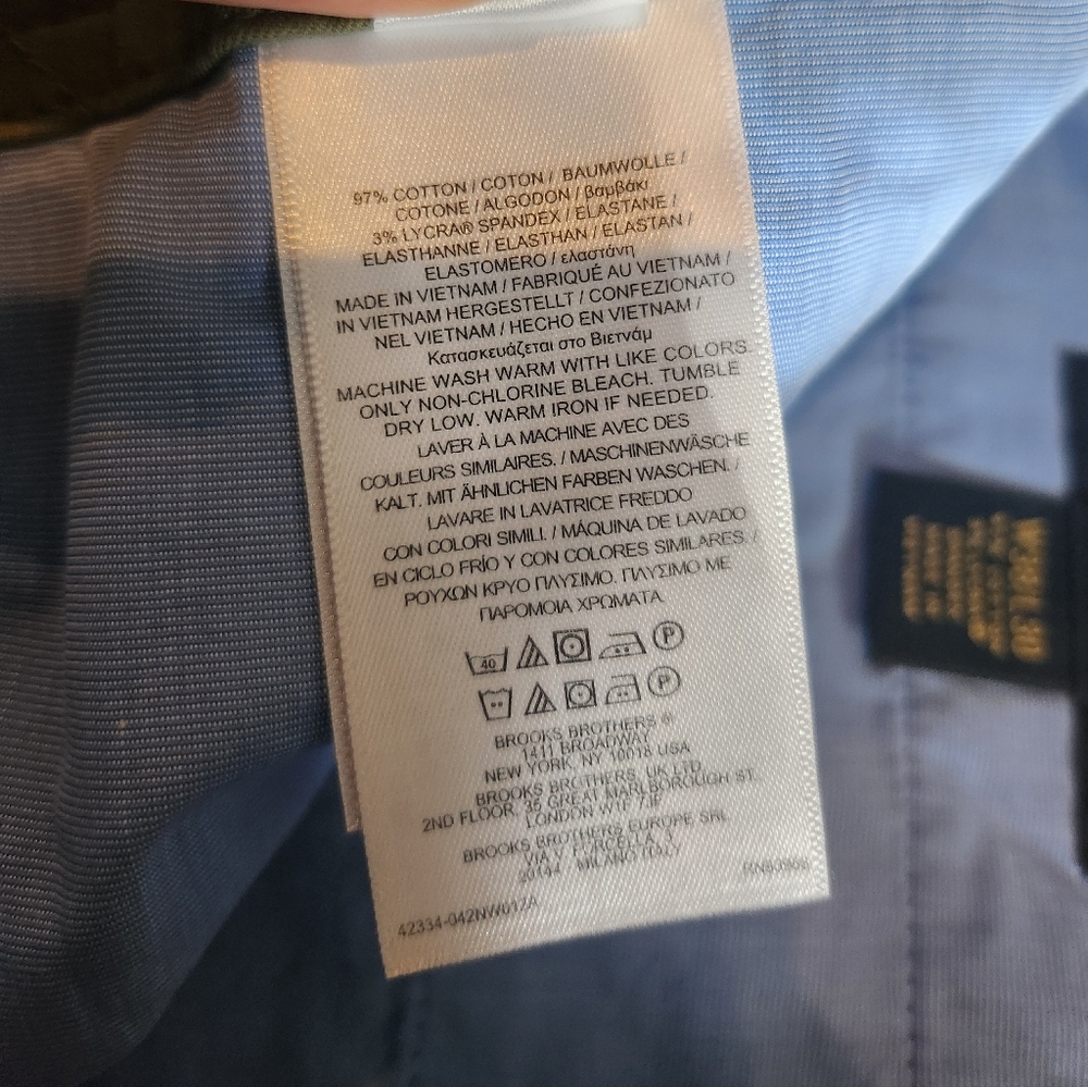 Brooks Brothers Olive Green Khaki Cargo Pants - Picture 12 of 12